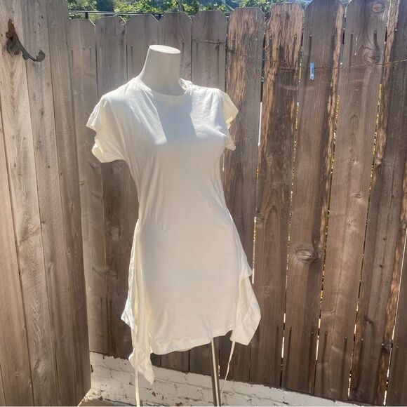 Isabel Marant cream  Short Sleeve T-Shirt wrap dress size small - Picture 12 of 14